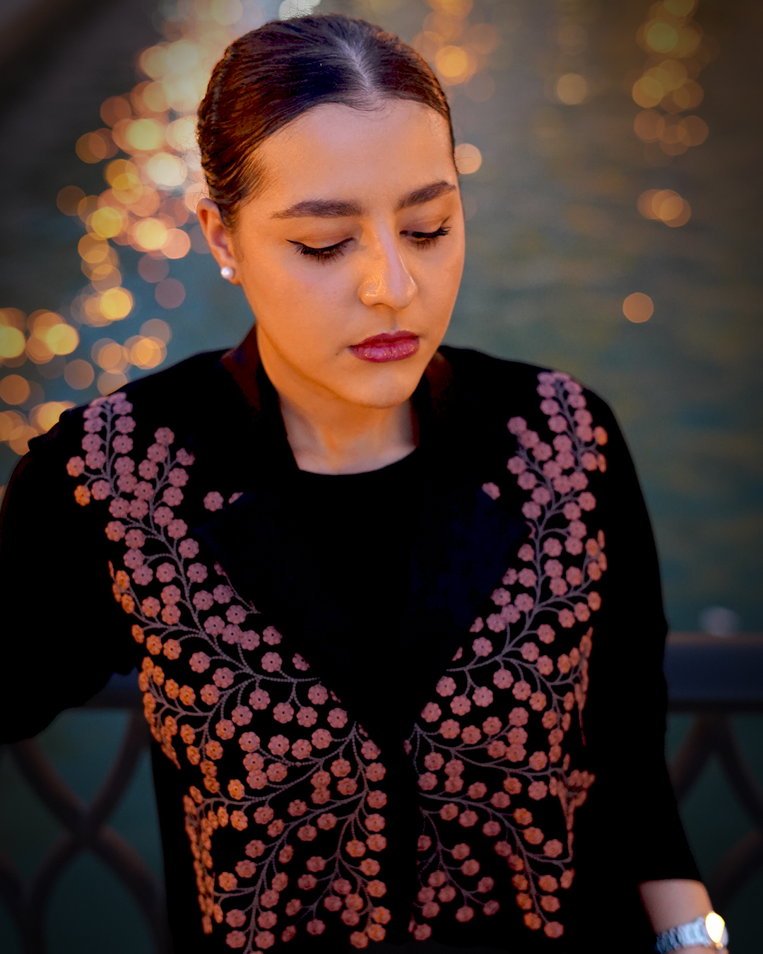 Modern Embroidered Abaya - Image 2