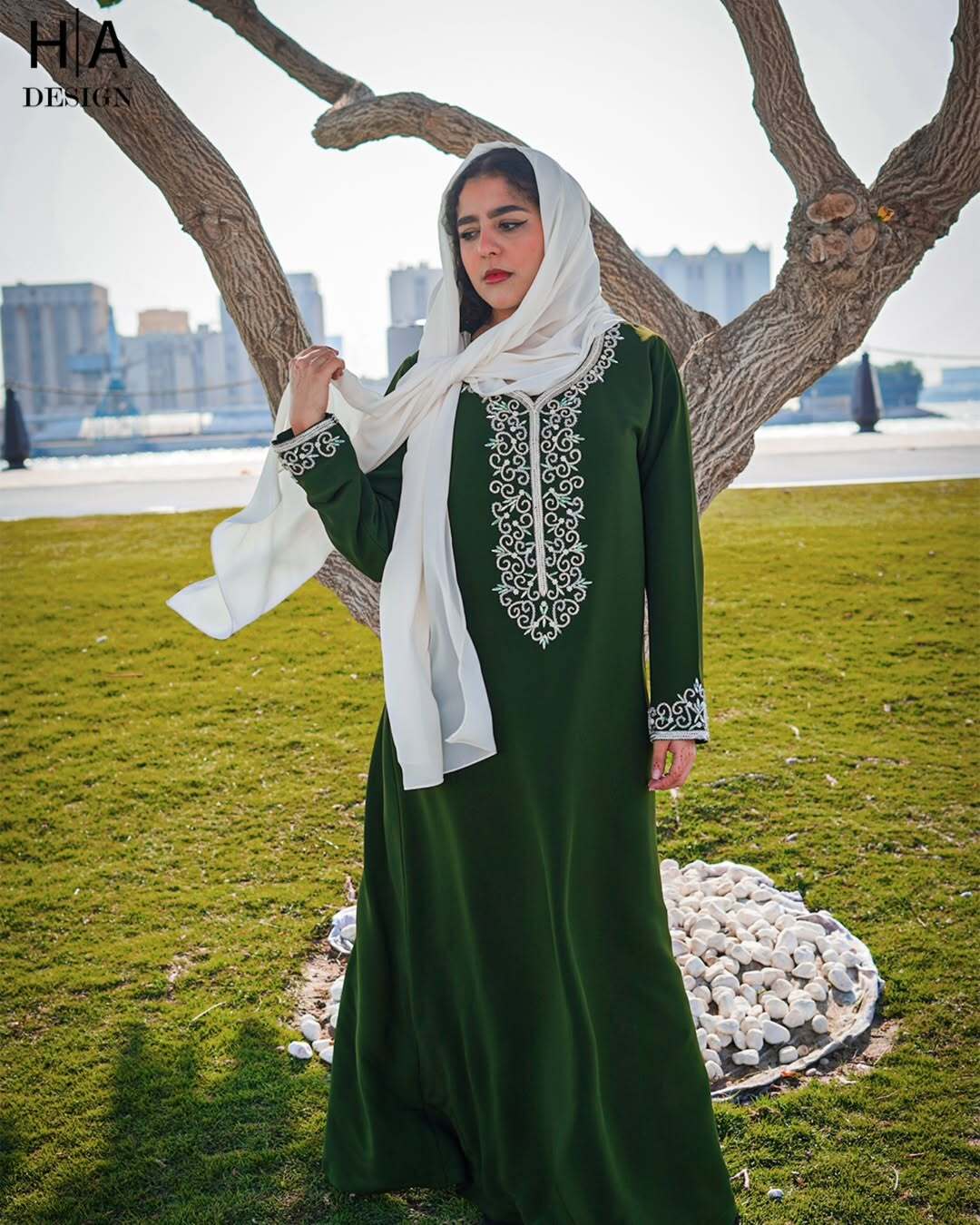 Silver Handwork Jalebiya with Morroco Cloth - Image 2